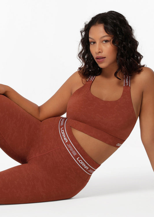 Lorna Jane Tempo Sports Bra - Washed Spice