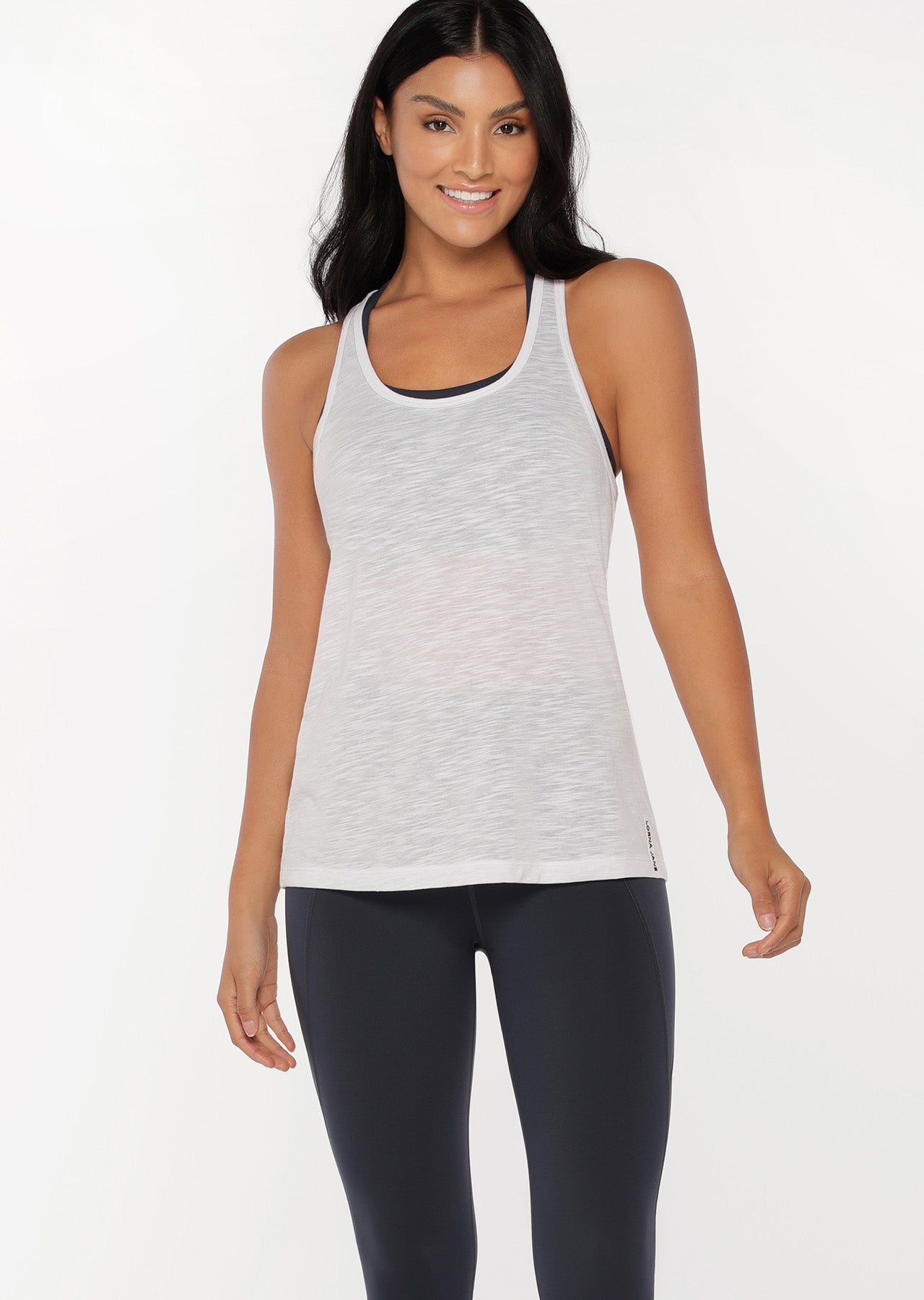 Lorna Jane Thrive Cross Back Active Tank - White