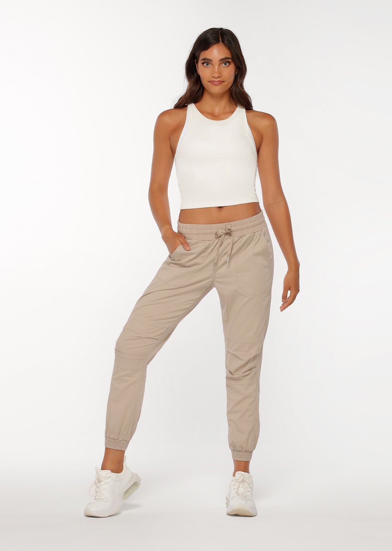 Lorna Jane Time-Out Rib Tank - Porcelain