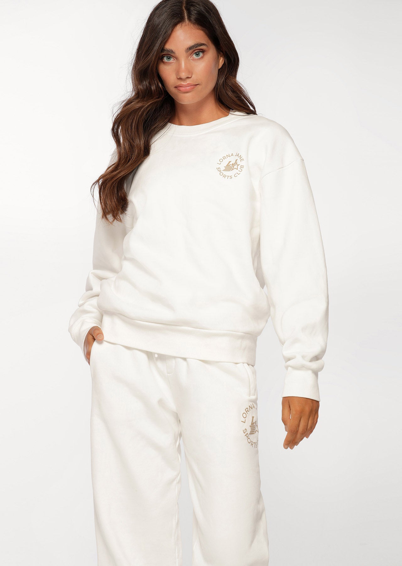 Lorna Jane Time-Out Sweat - Porcelain