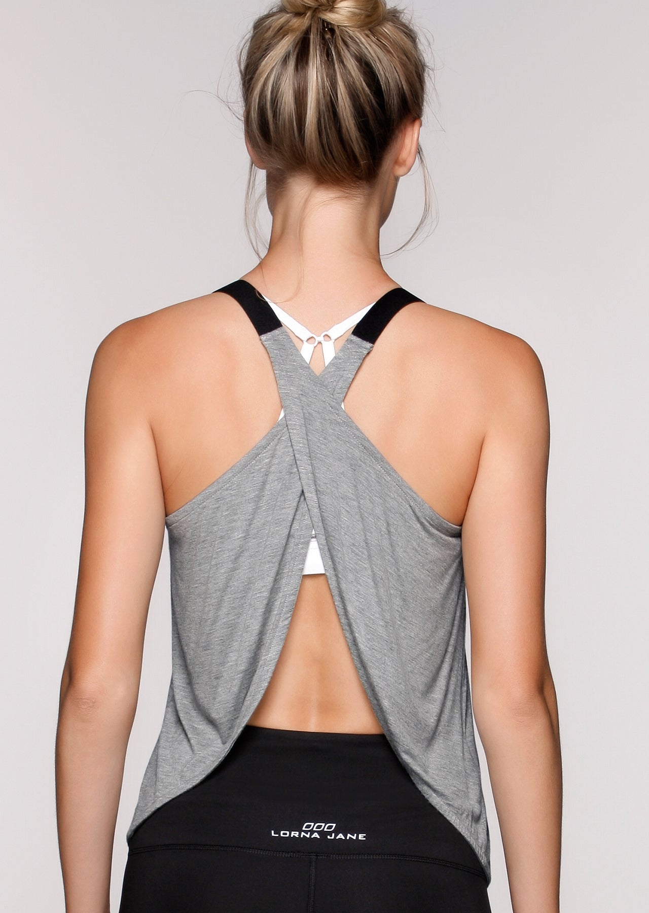 Lorna Jane Time Trial Tank - Grey Marl