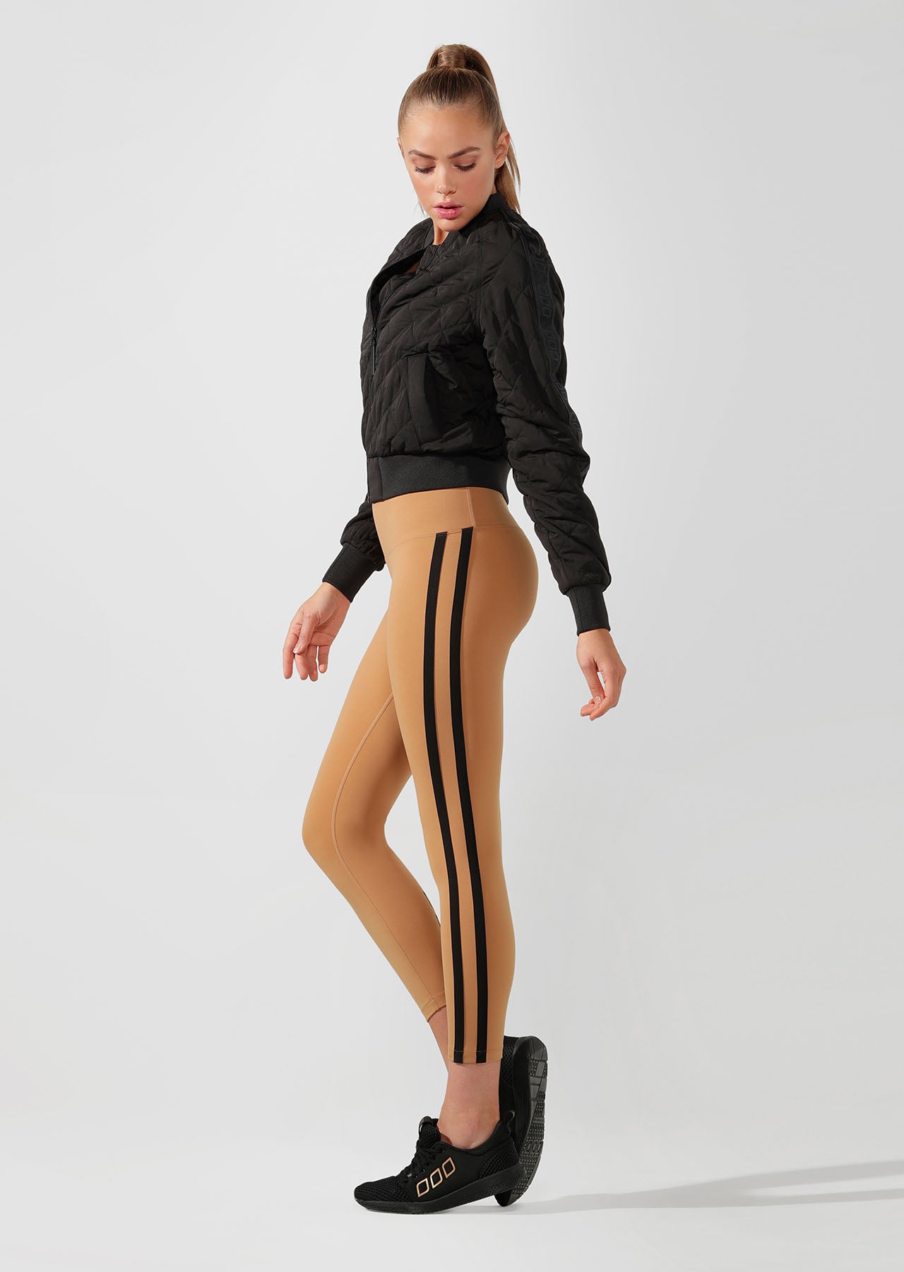 Lorna Jane To The Street Cropped Bomber - Black