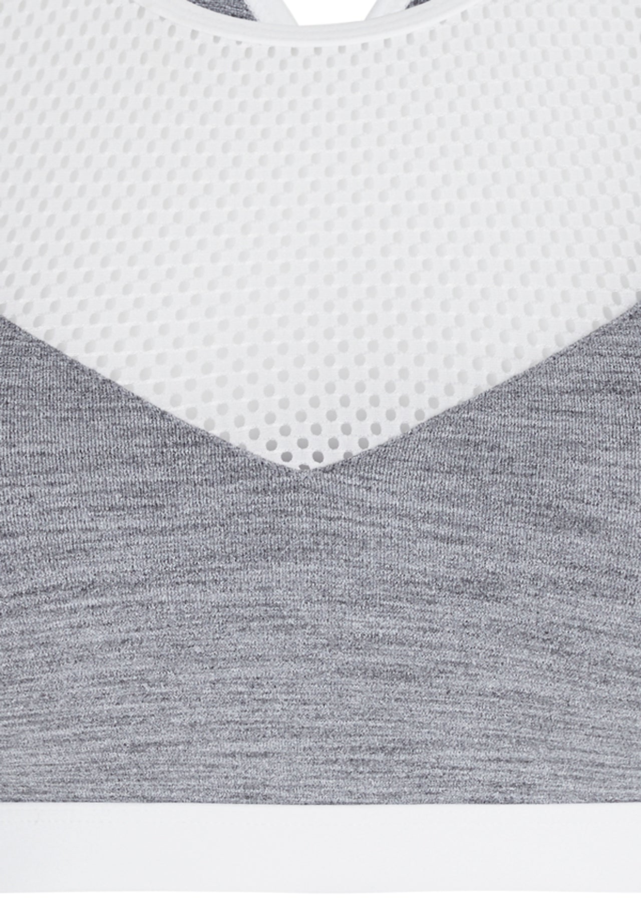 Lorna Jane Tough Girl Sports Bra - Mid Grey Marl Stripe