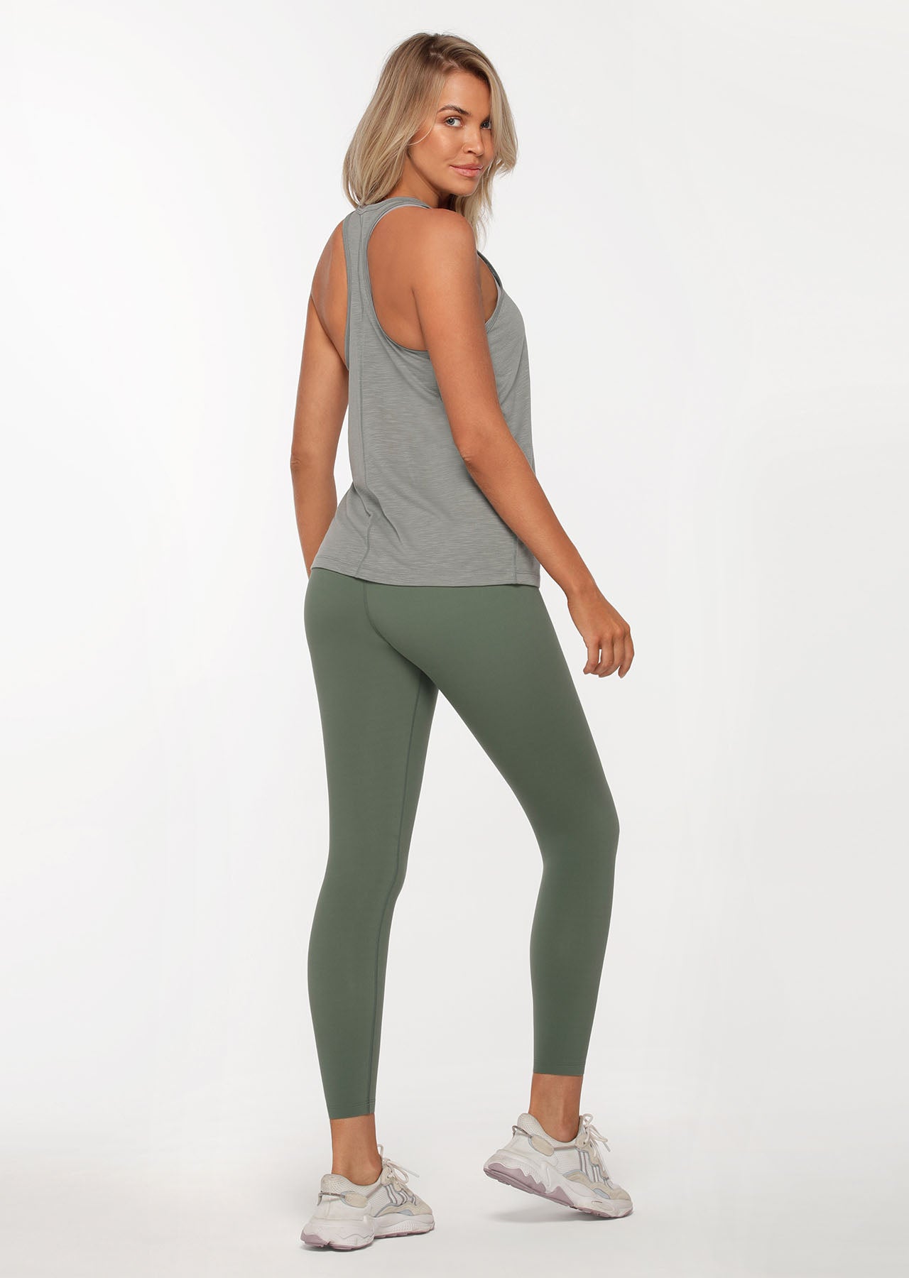 Lorna Jane Track Side Slouchy Gym Tank - Leaf