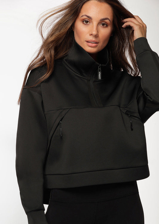 Lorna Jane Trackside Active Half Zip - Black