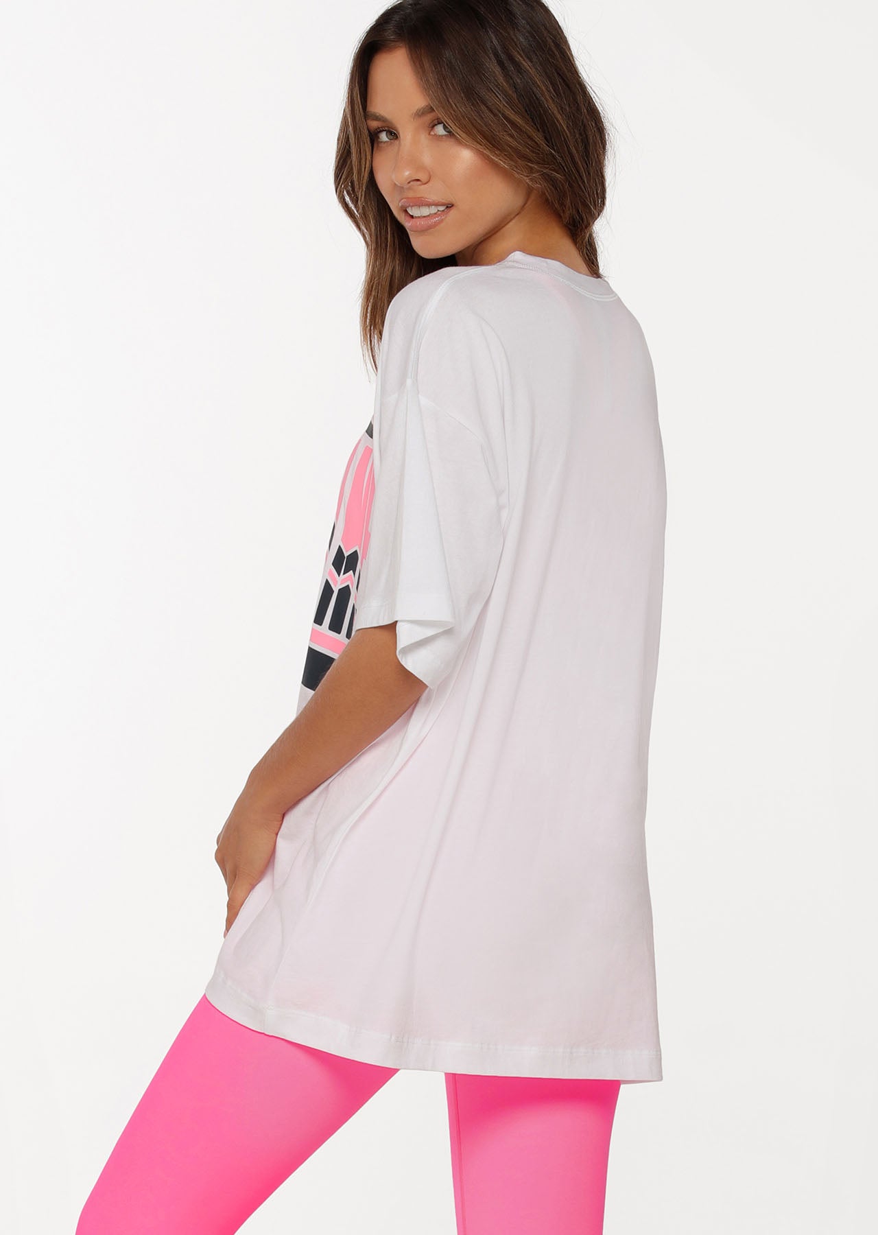 Lorna Jane Trackside Oversized Tee - White