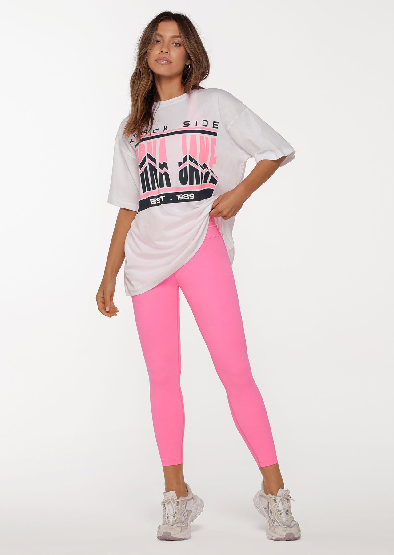 Lorna Jane Trackside Oversized Tee - White