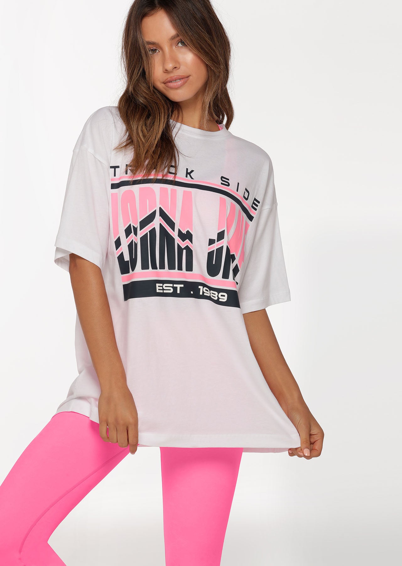 Lorna Jane Trackside Oversized Tee - White