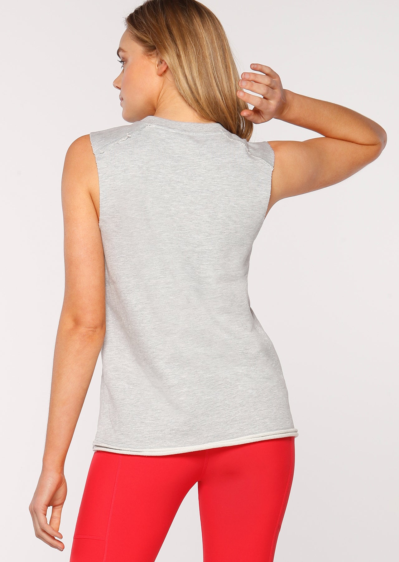 Lorna Jane Trackside Terry Tank - Grey Marl