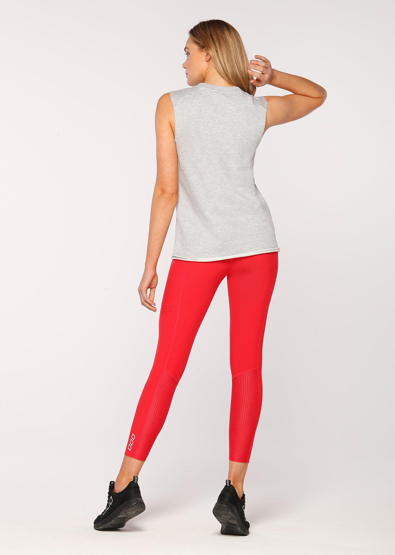 Lorna Jane Trackside Terry Tank - Grey Marl