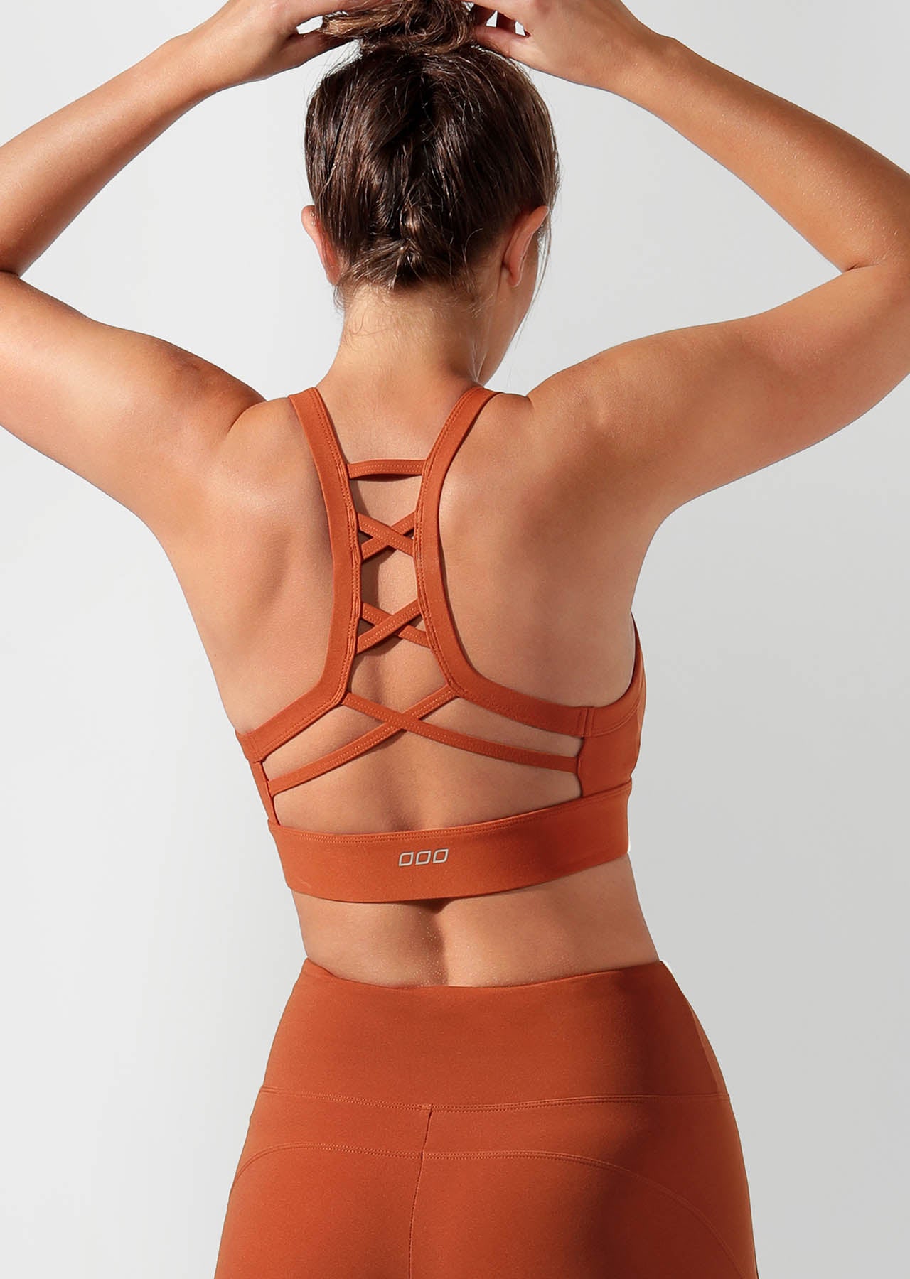 Lorna Jane Train Hard Sports Bra - Dark Rust