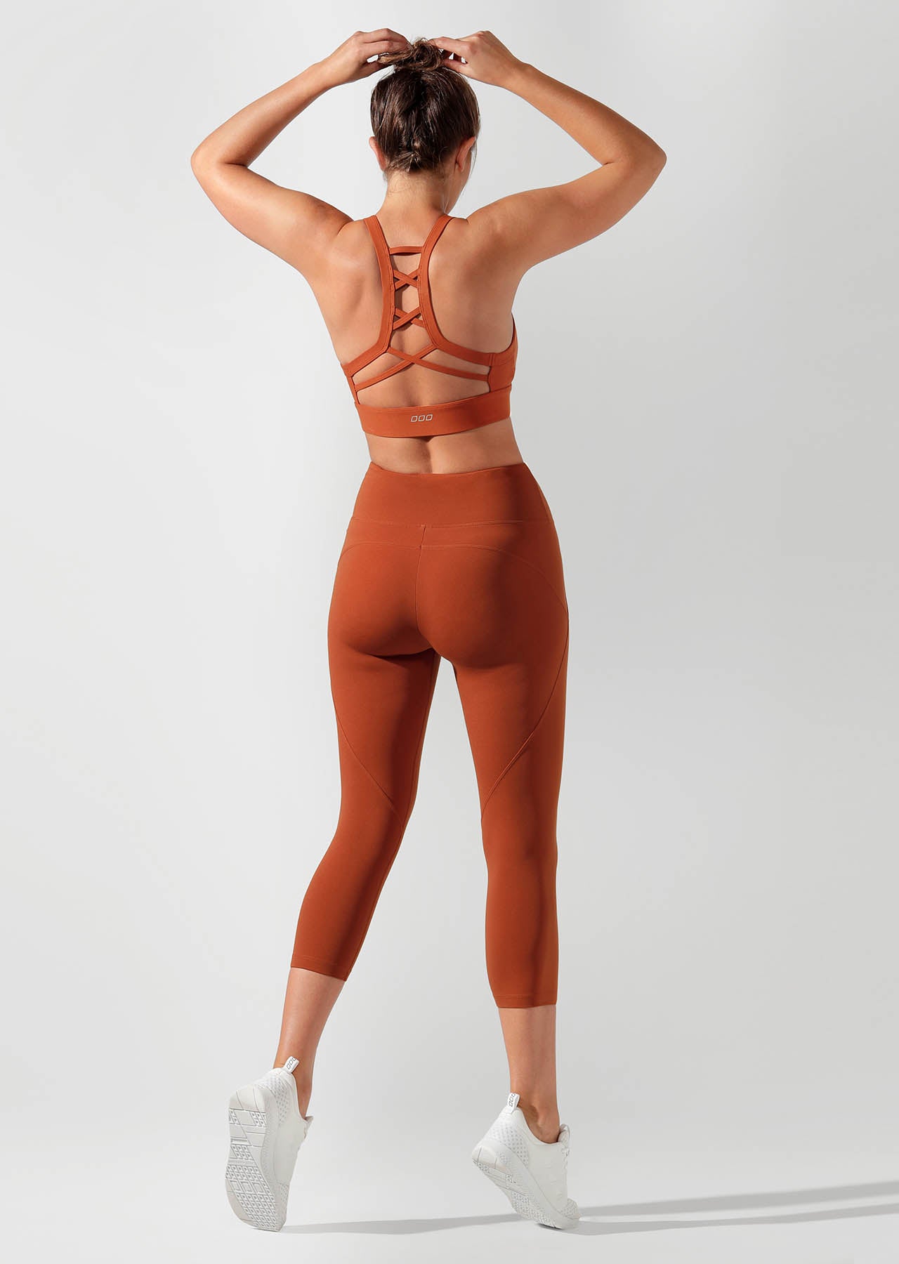 Lorna Jane Train Hard Sports Bra - Dark Rust