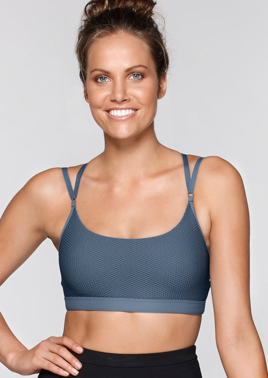 Lorna Jane Tribeca Sports Bra - Powder Grey