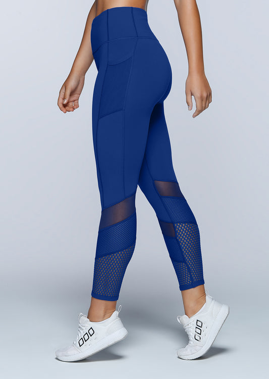 Lorna Jane Triple Threat Core Ankle Biter Tight - Storm