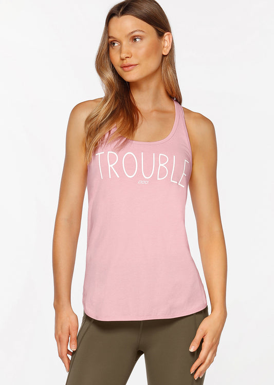 Lorna Jane Trouble Maker Tank - Dusty Rose
