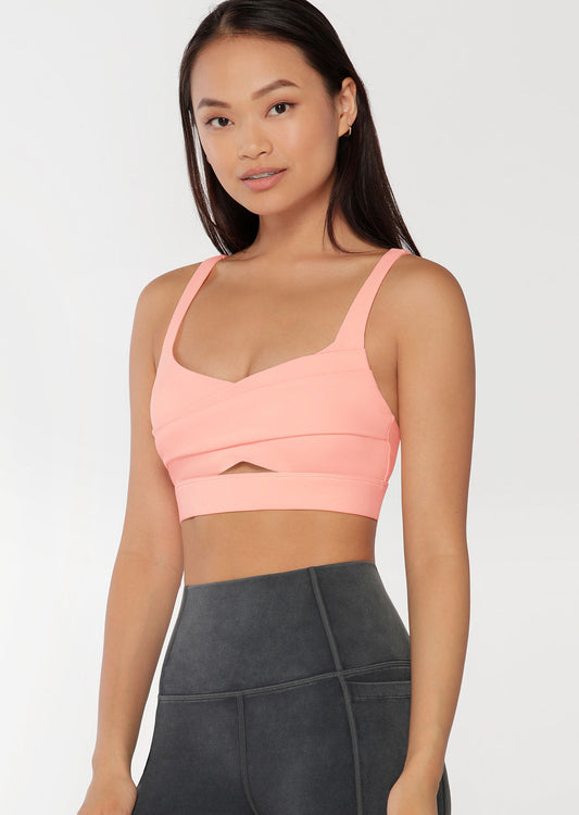 Lorna Jane Twist Sports Bra - Ballerina
