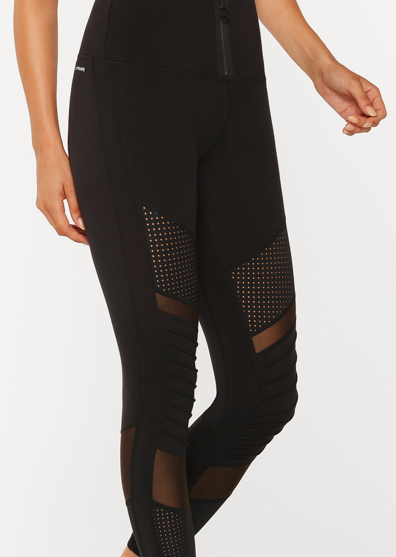Lorna Jane Ultimate Aloe Moto A/B Tight - Black