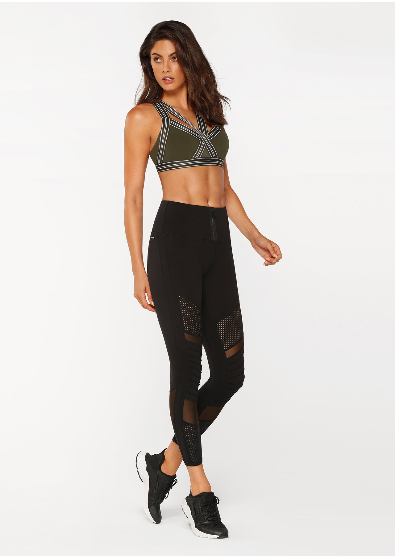 Lorna Jane Ultimate Aloe Moto A/B Tight - Black