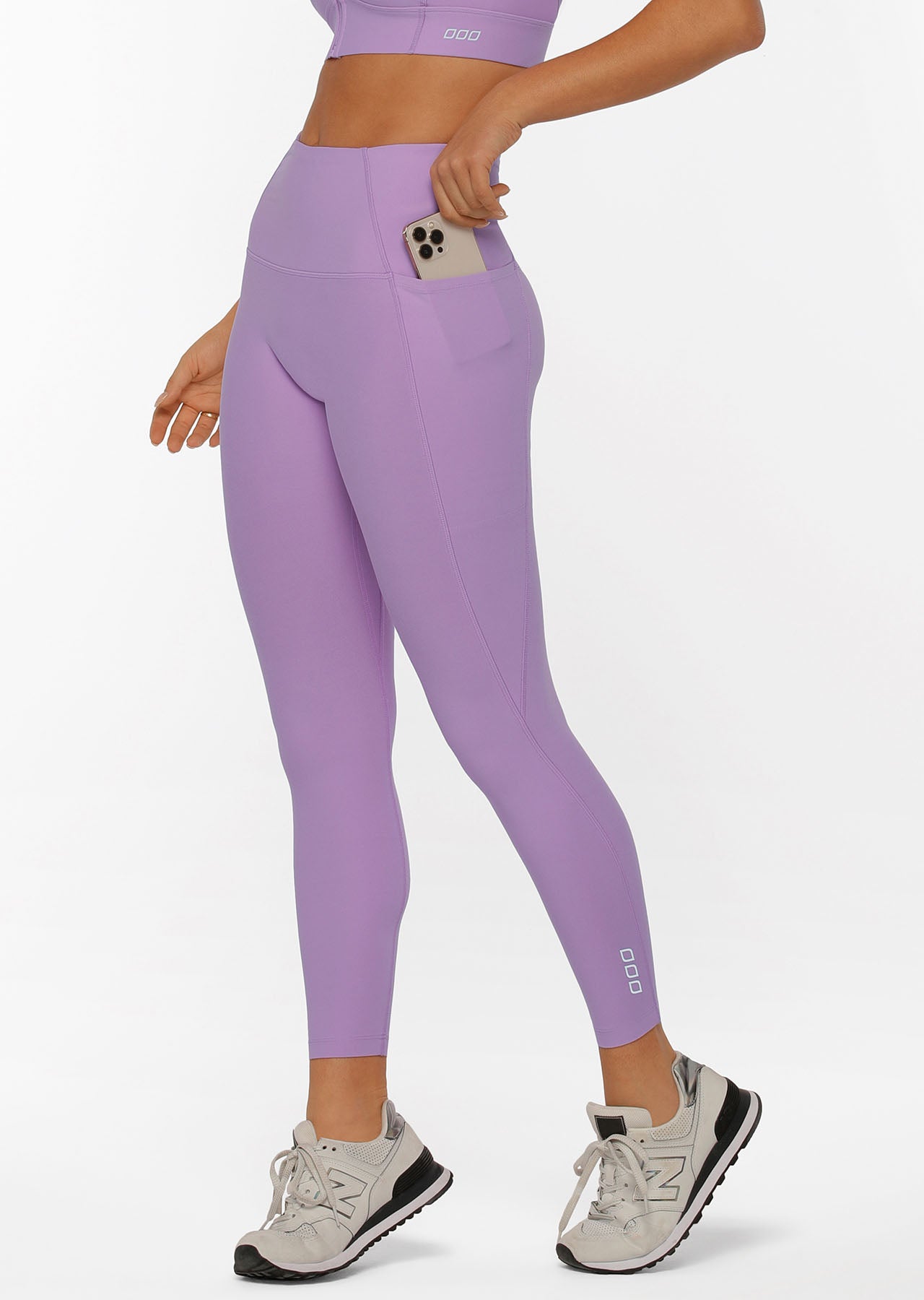 Lorna Jane Ultimate Excel Ankle Biter Leggings - Lilac Buzz