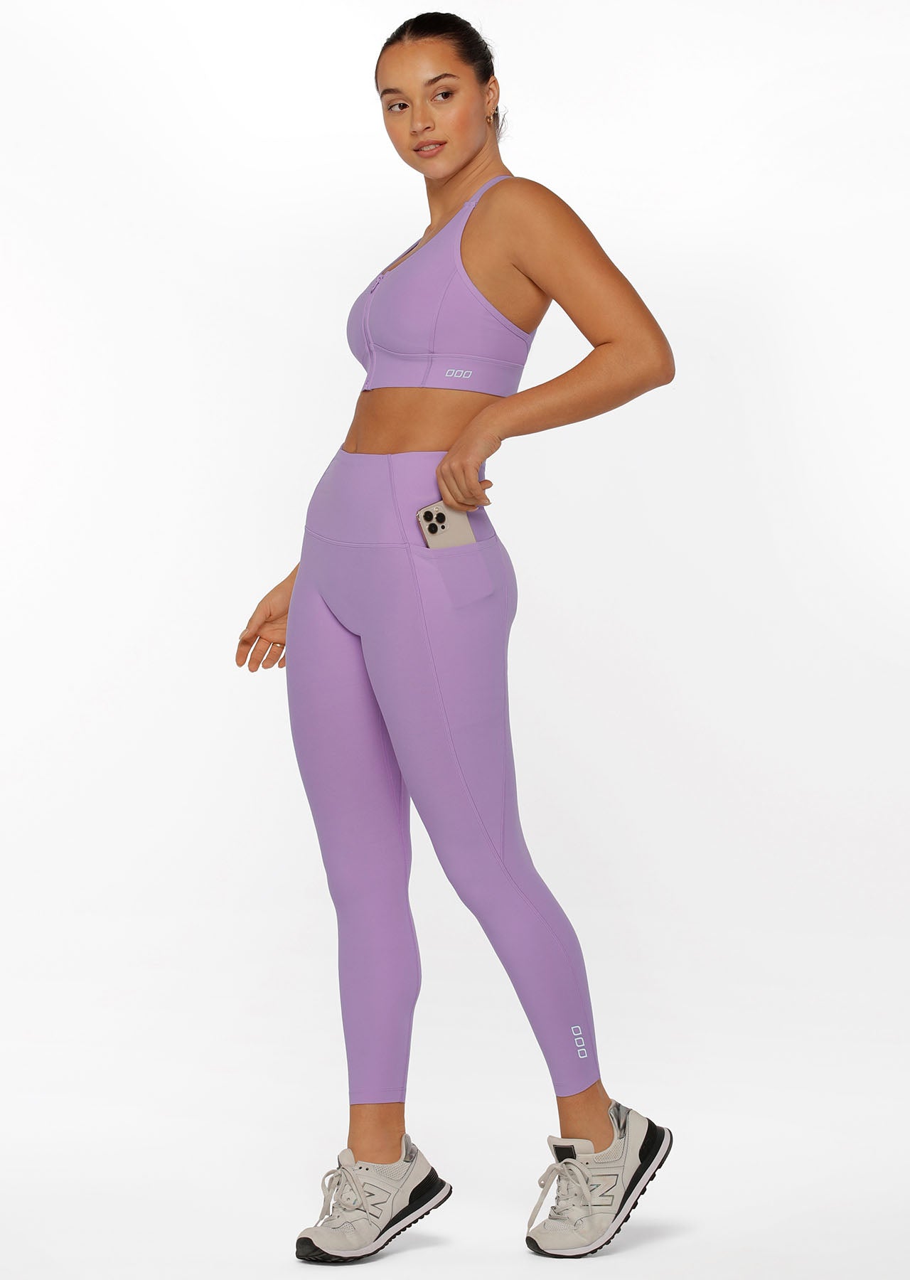 Lorna Jane Ultimate Excel Ankle Biter Leggings - Lilac Buzz