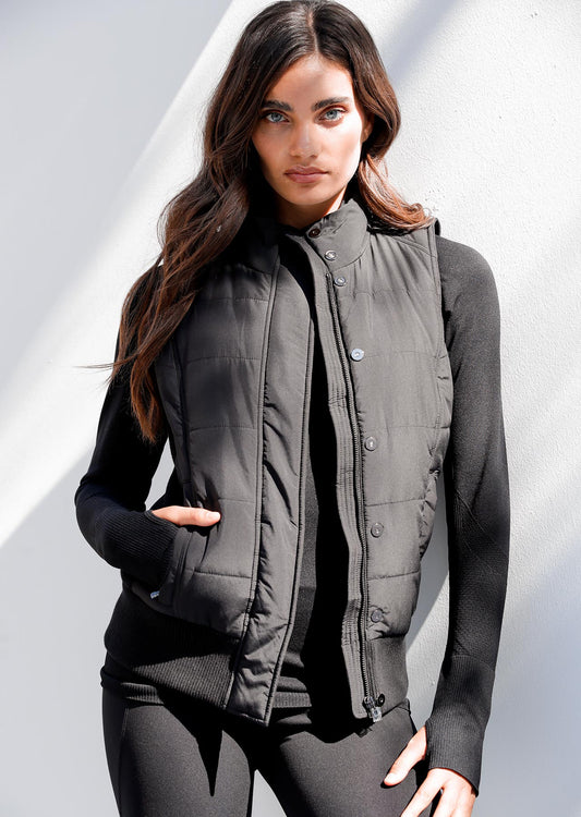Lorna Jane Ultimate S/Less Puffer Vest - Black