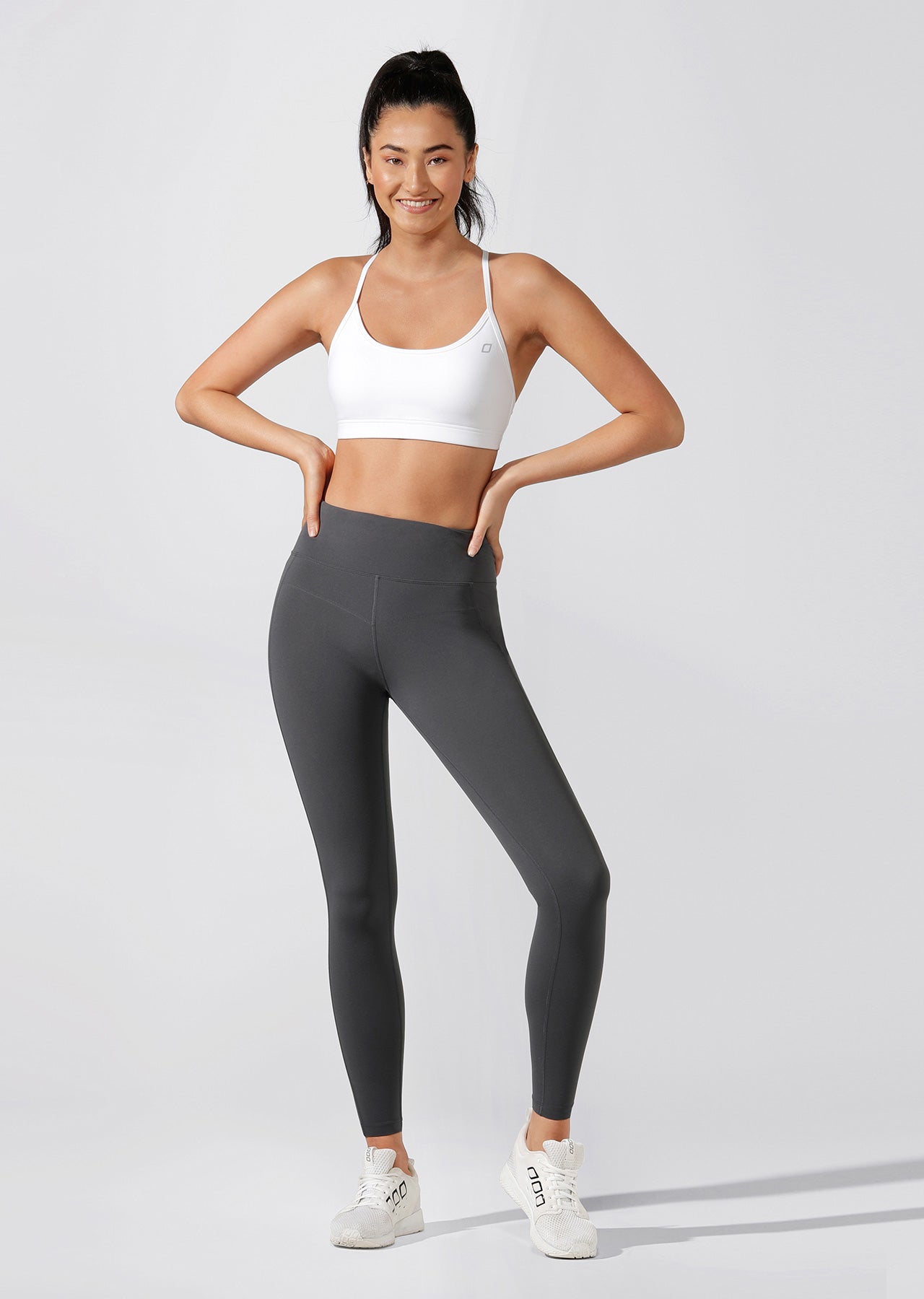 Lorna Jane Ultimate Support Full Length Leggings - Titanium