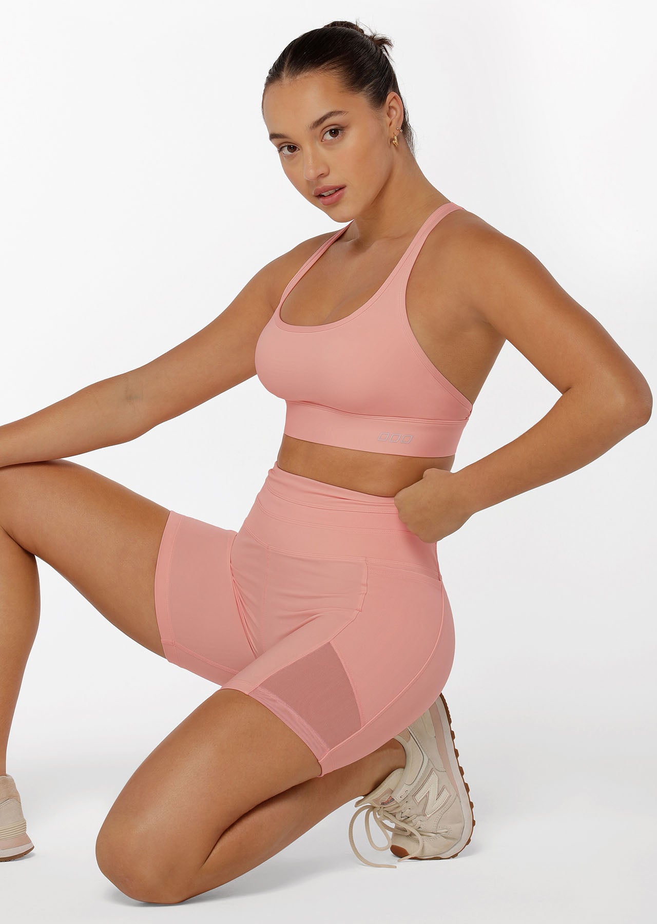 Lorna Jane Ultra Hold Booty Bike Shorts - Blushed Pink