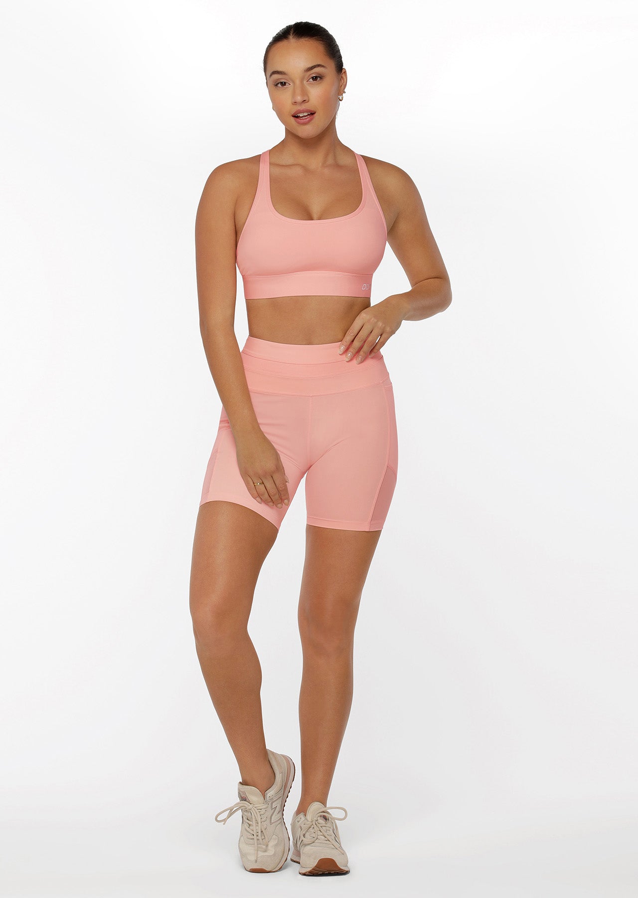Lorna Jane Ultra Hold Booty Bike Shorts - Blushed Pink