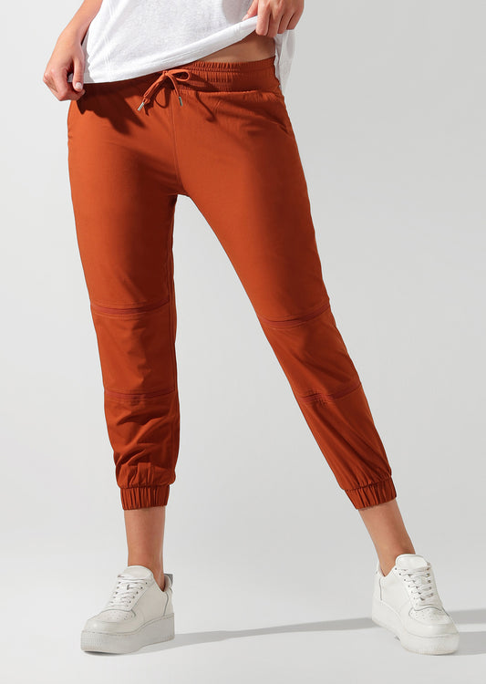Lorna Jane Ultra Lite Active Pants - Dark Rust