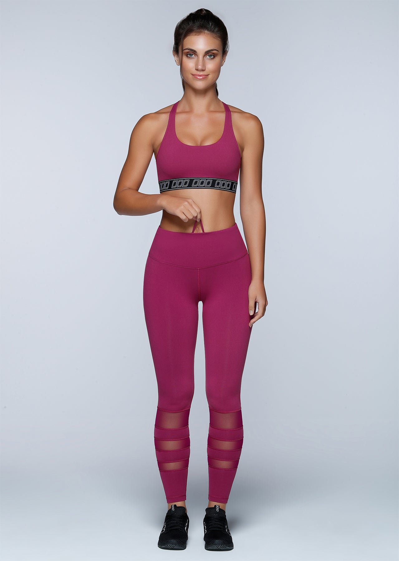 Lorna Jane Undefeated Core F/L Tight - Beetroot