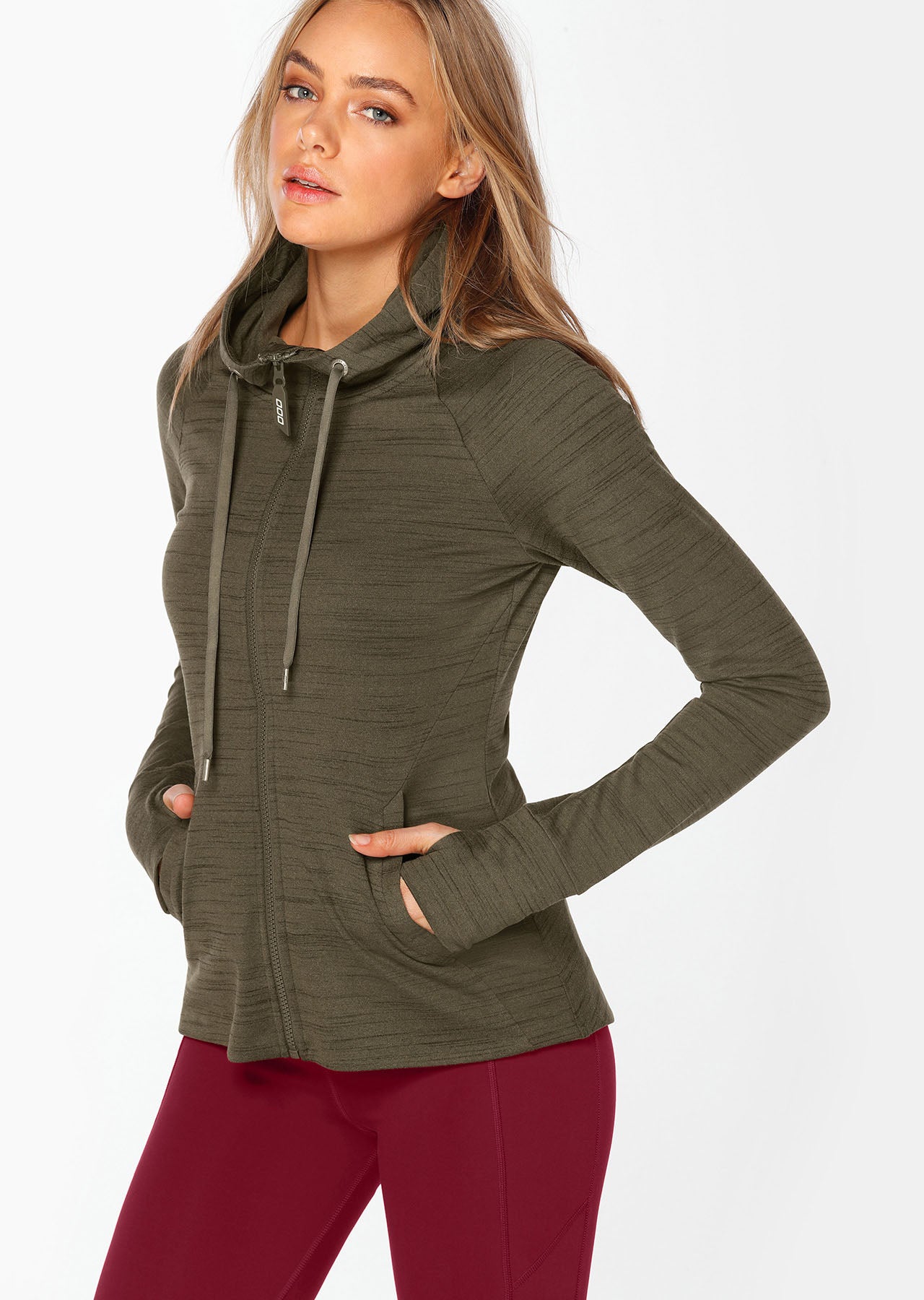 Lorna Jane Unstoppable Active Jacket - Dark Safari Marl