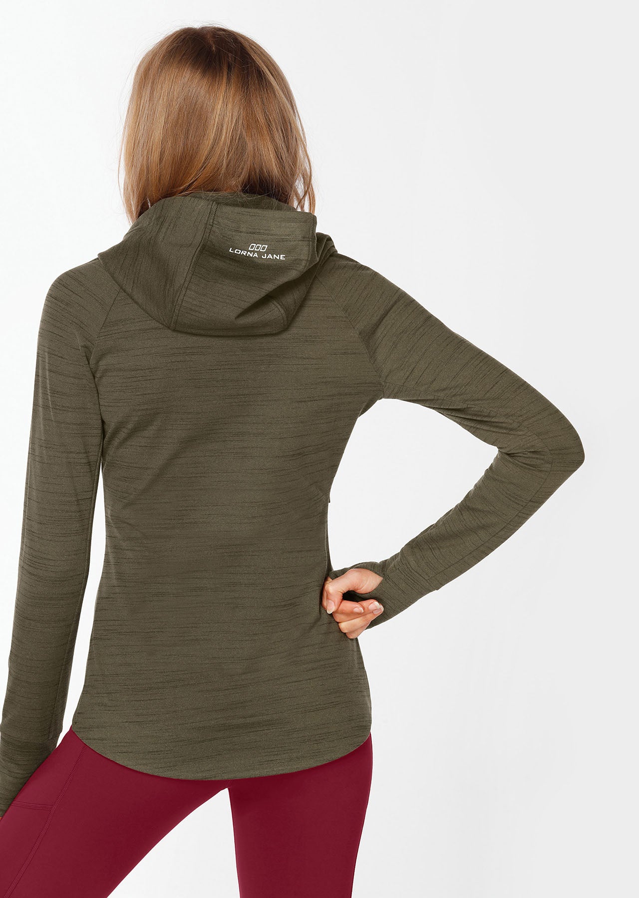 Lorna Jane Unstoppable Active Jacket - Dark Safari Marl