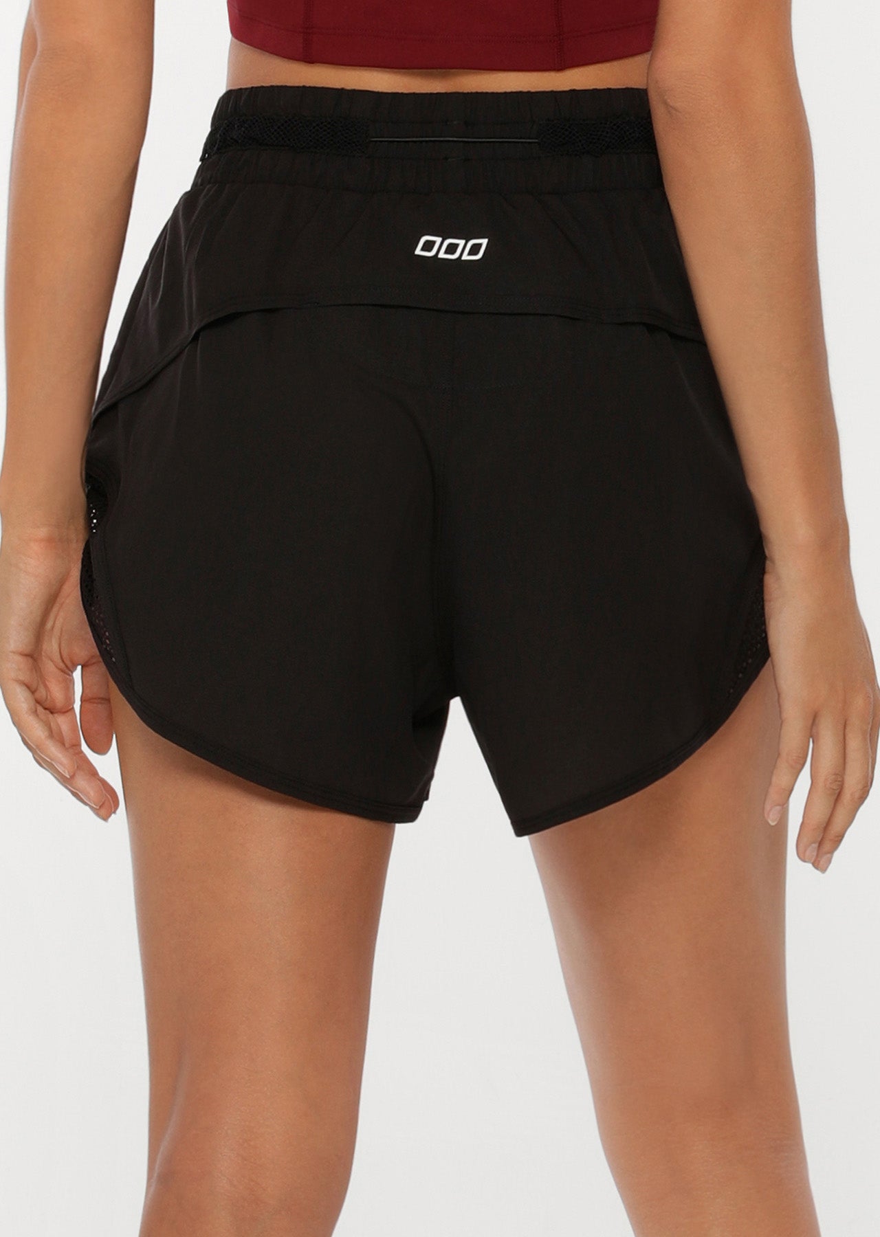Lorna Jane Utility High Waisted Run Shorts - Black