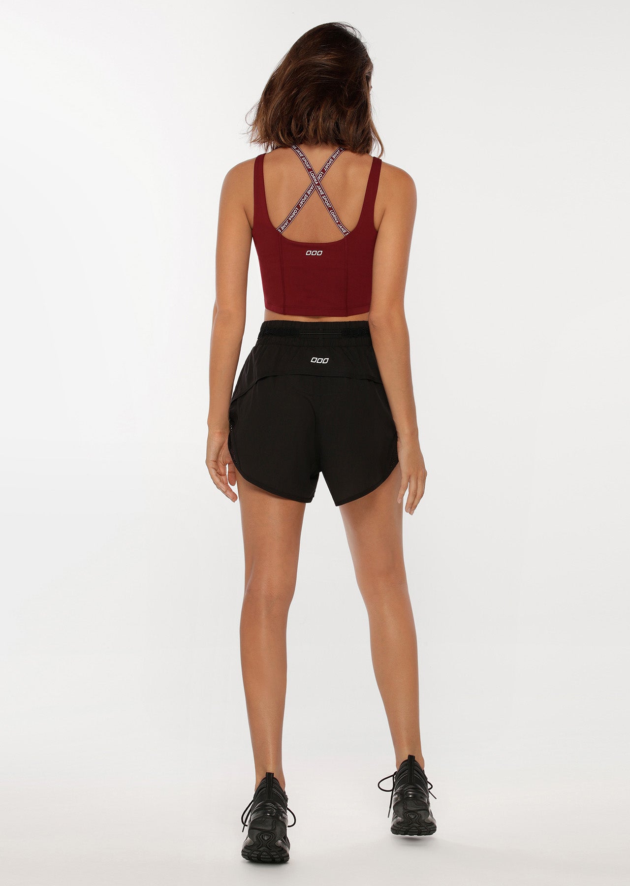 Lorna Jane Utility High Waisted Run Shorts - Black