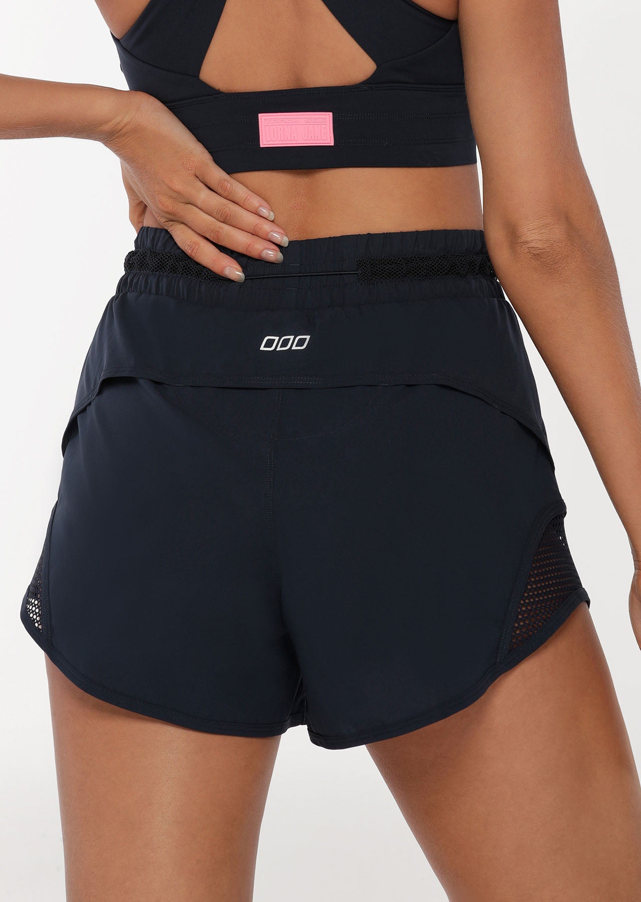 Lorna Jane Utility High Waisted Run Shorts - Midnight Indigo