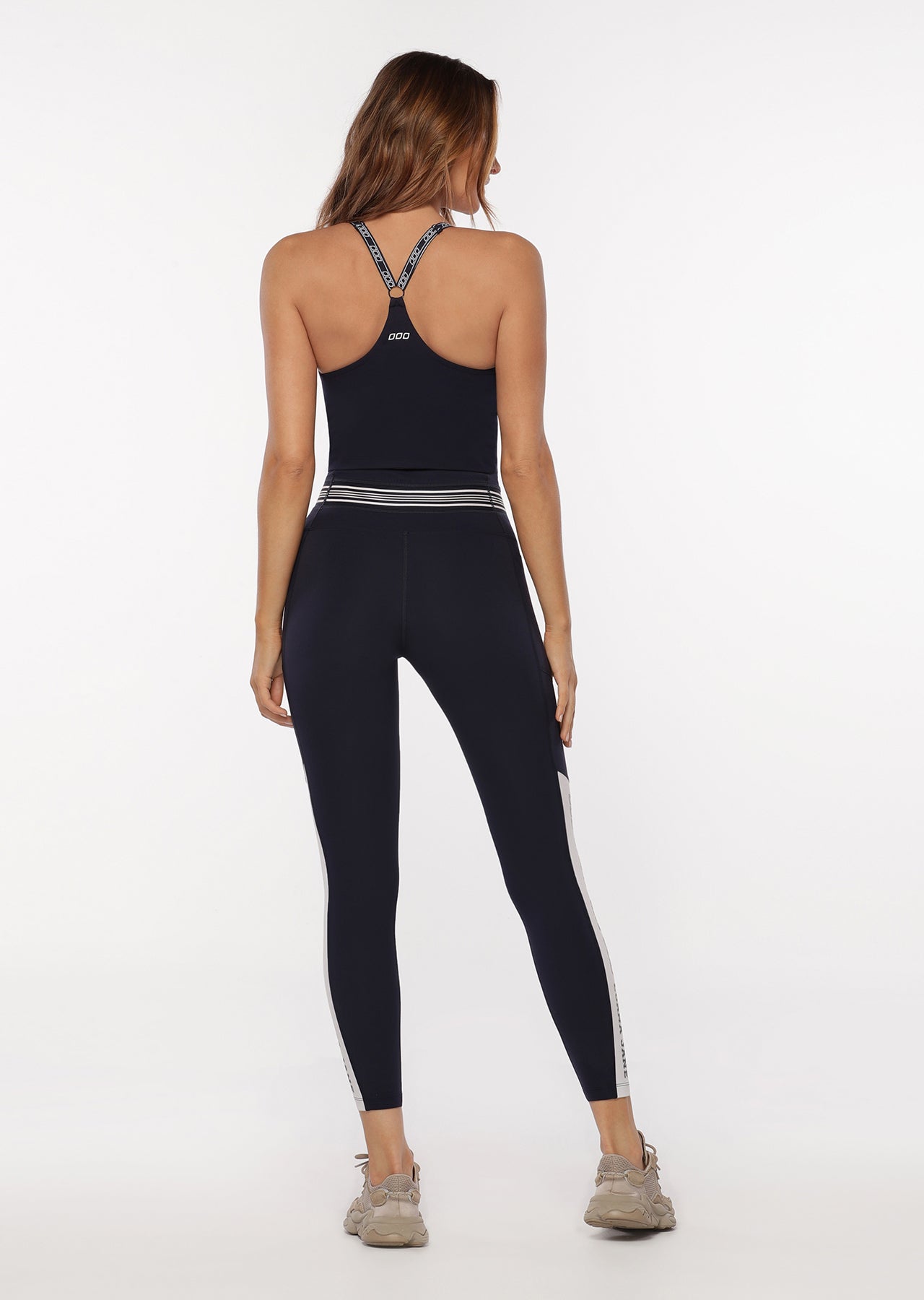 Lorna Jane V-Back Active Tank Bra - French Navy