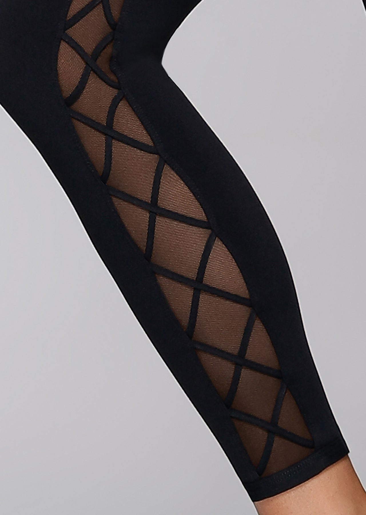 Lorna Jane Vain Ankle Biter Tight - Black