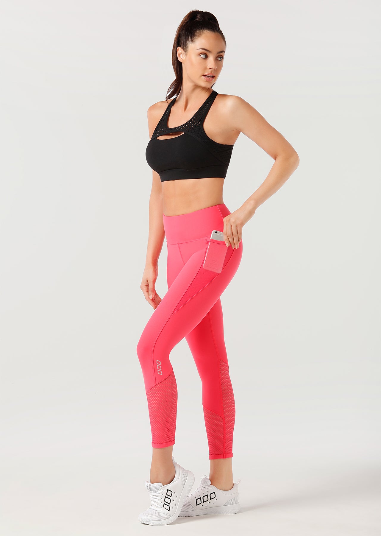 Lorna Jane Valley Core Ankle Biter Tight - Candy Red