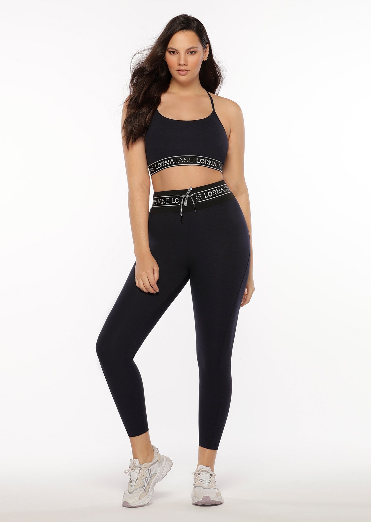 Lorna Jane Vanish Core Ankle Biter Leggings - French Navy Marl