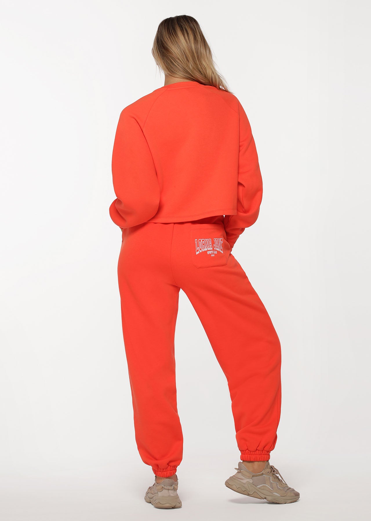 Lorna Jane Varsity Active Crop Sweat - Chilli
