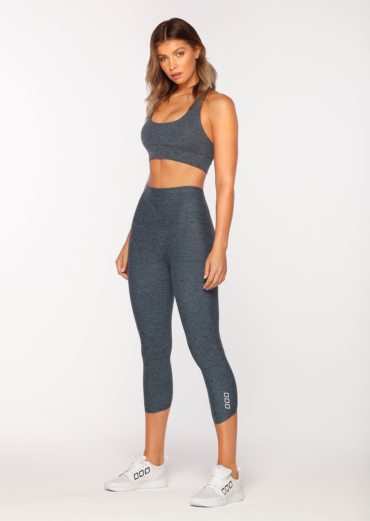 Lorna Jane Venice Beach 7/8 Tight - Scuba Blue Marl