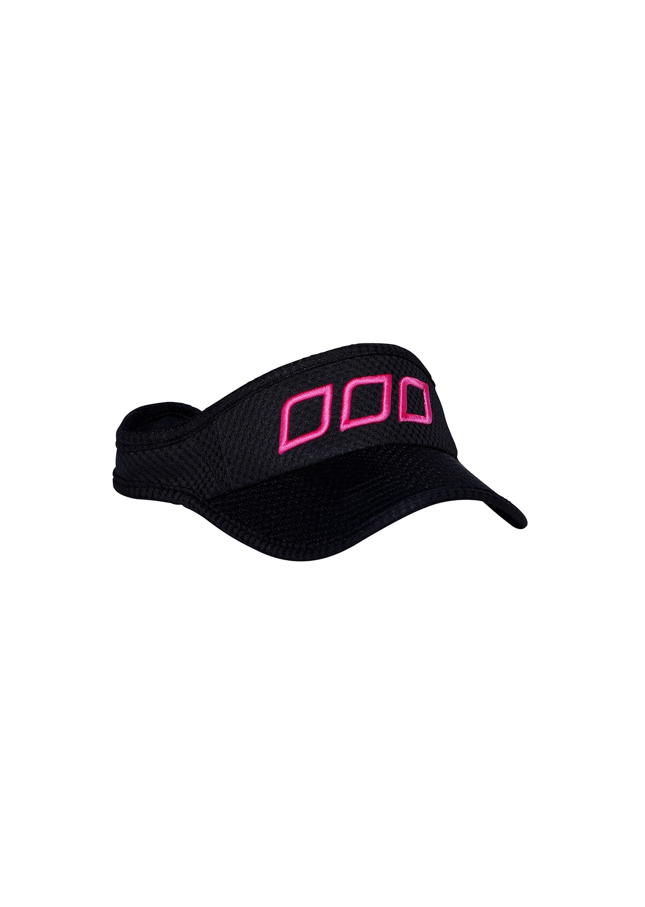 Lorna Jane Ventilation Visor - Black/Hot Flamingo