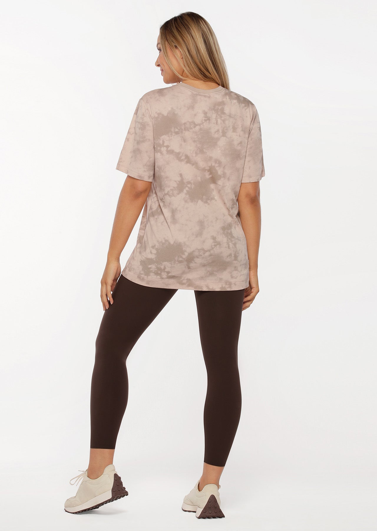 Lorna Jane Vintage Iconic Oversized Tee - Off White / Bone