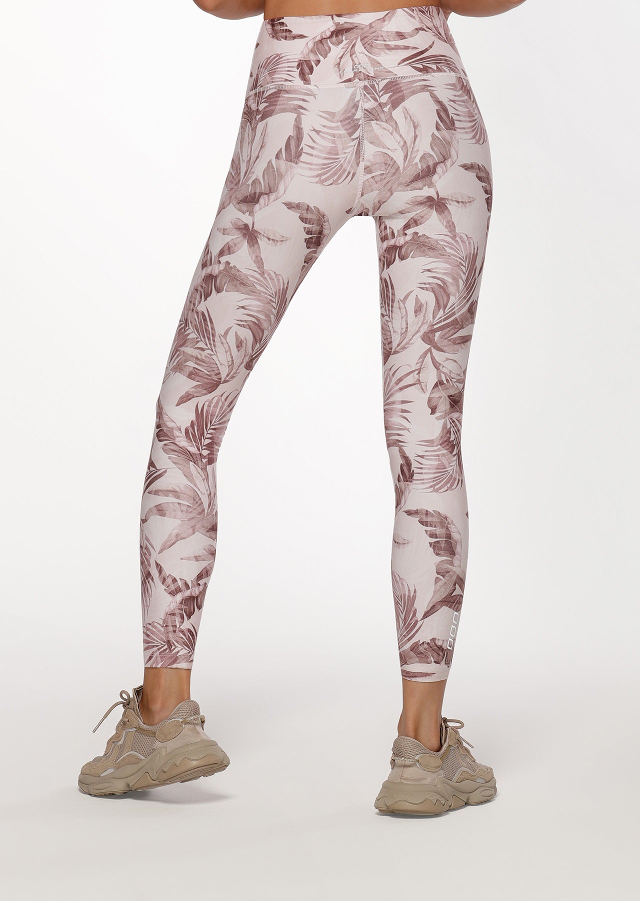Lorna Jane Vintage Palm Ankle Biter Leggings - Vintage Palm Print