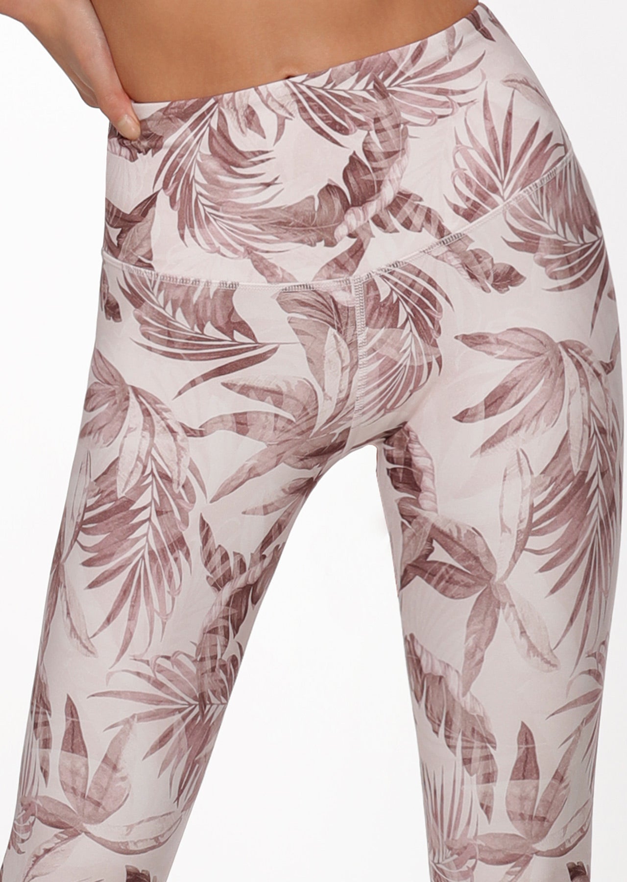 Lorna Jane Vintage Palm Ankle Biter Leggings - Vintage Palm Print