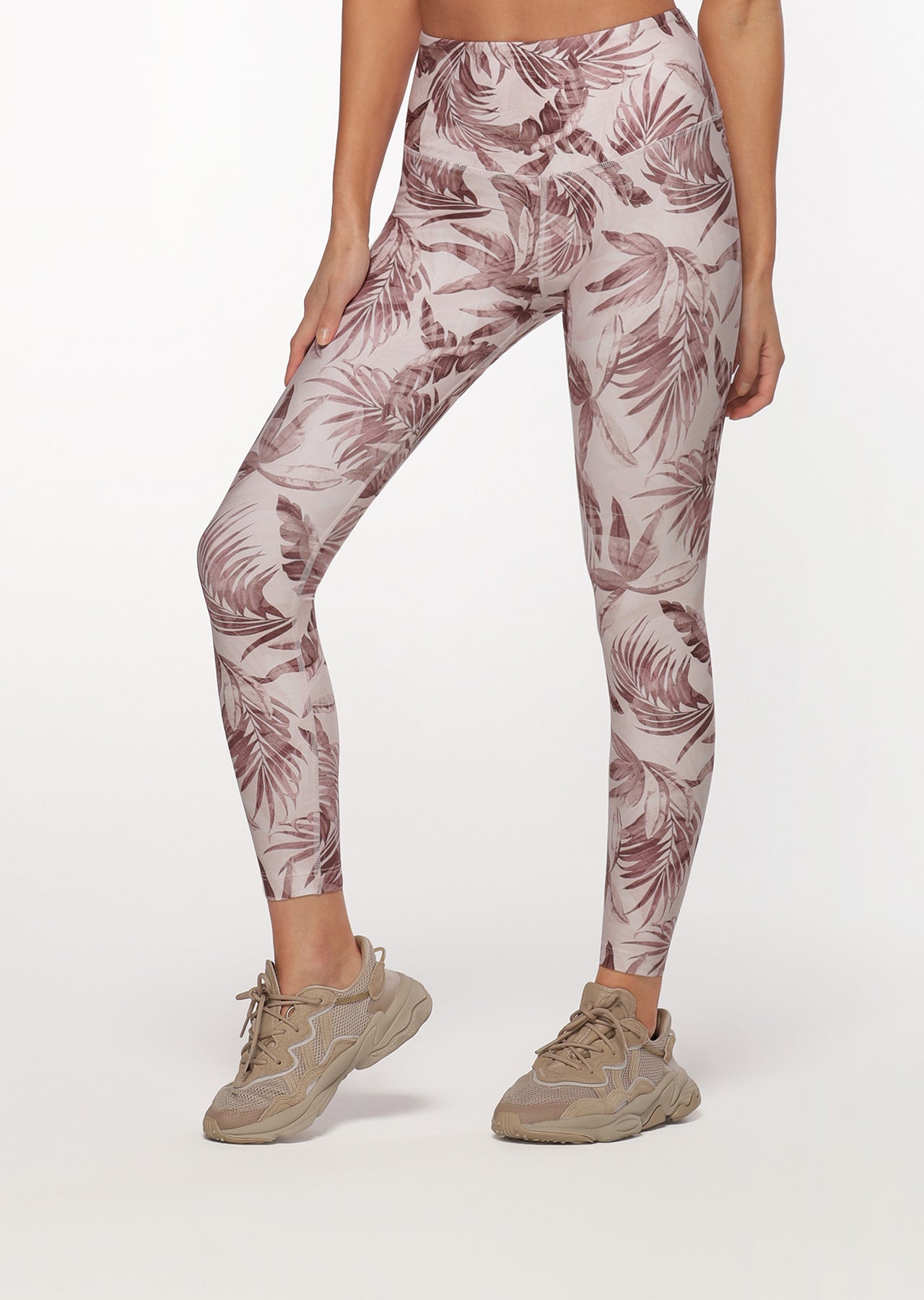 Lorna Jane Vintage Palm Ankle Biter Leggings - Vintage Palm Print