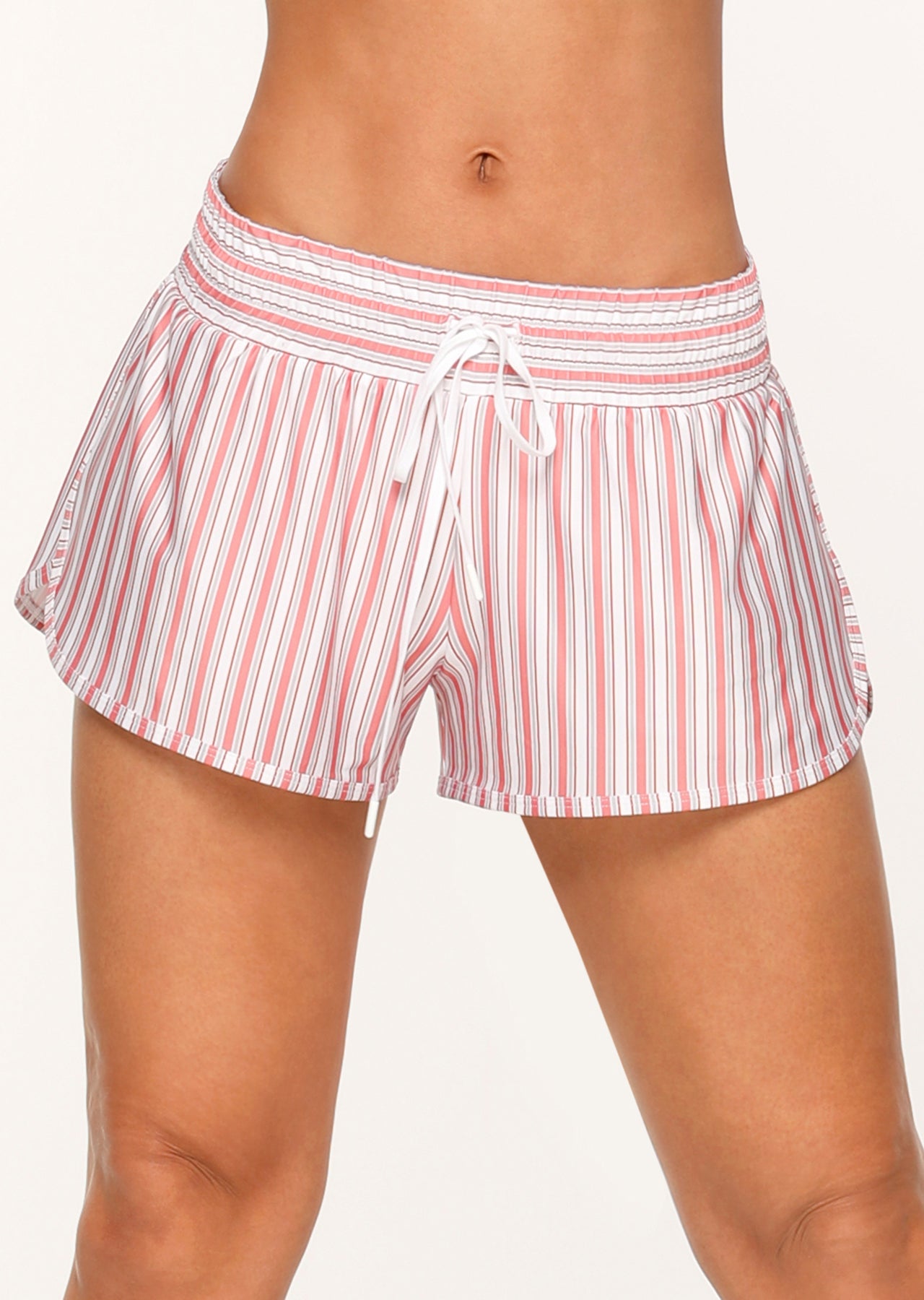 Lorna Jane Vintage Stripe Run Shorts - Vintage Stripe Print