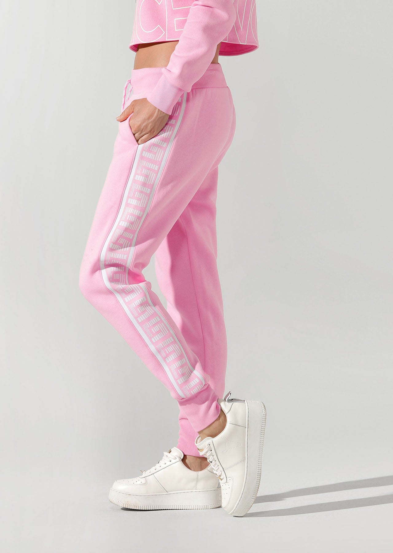 Lorna Jane Vintage Track Pants - Hot Fuchsia