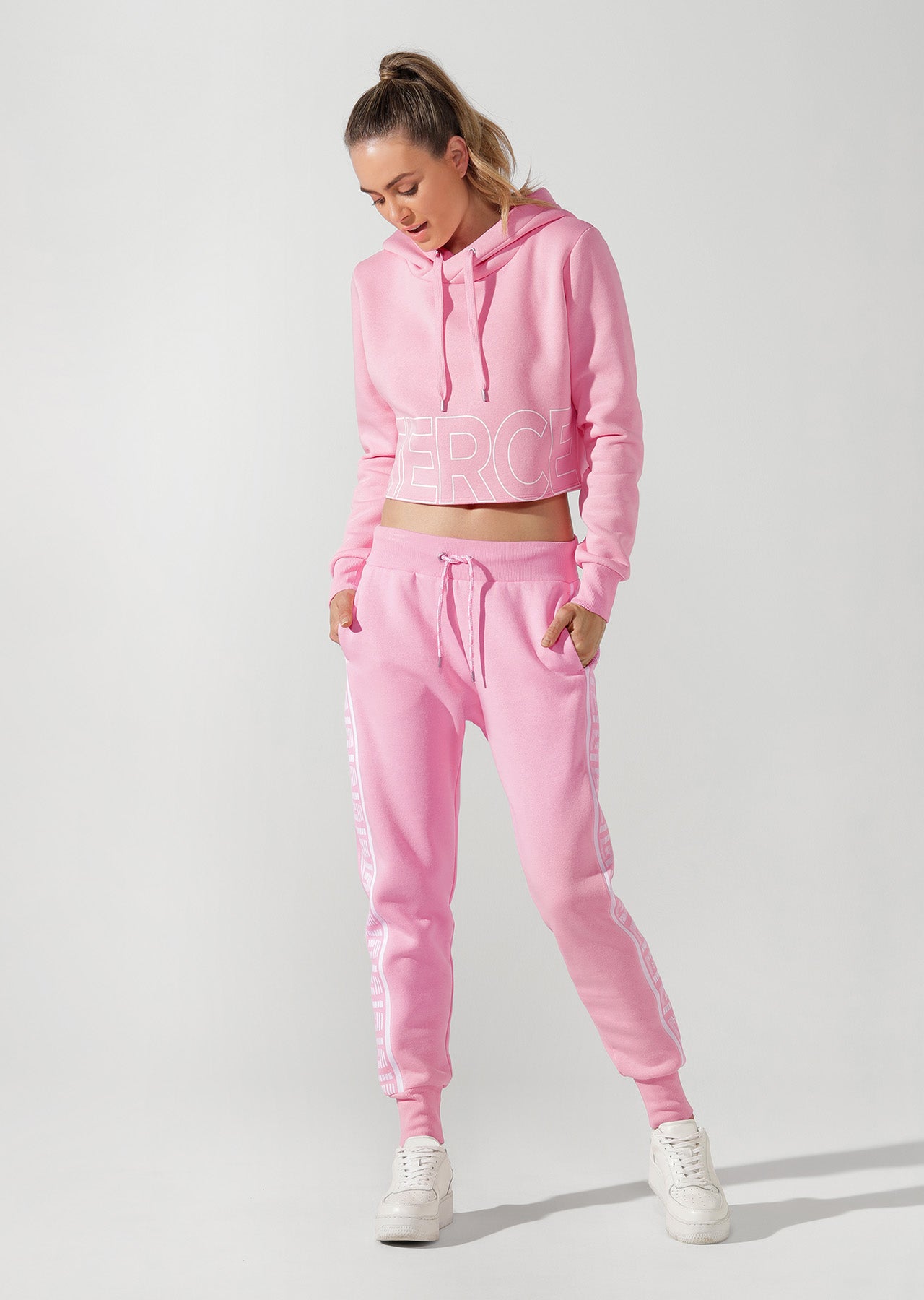 Lorna Jane Vintage Track Pants - Hot Fuchsia