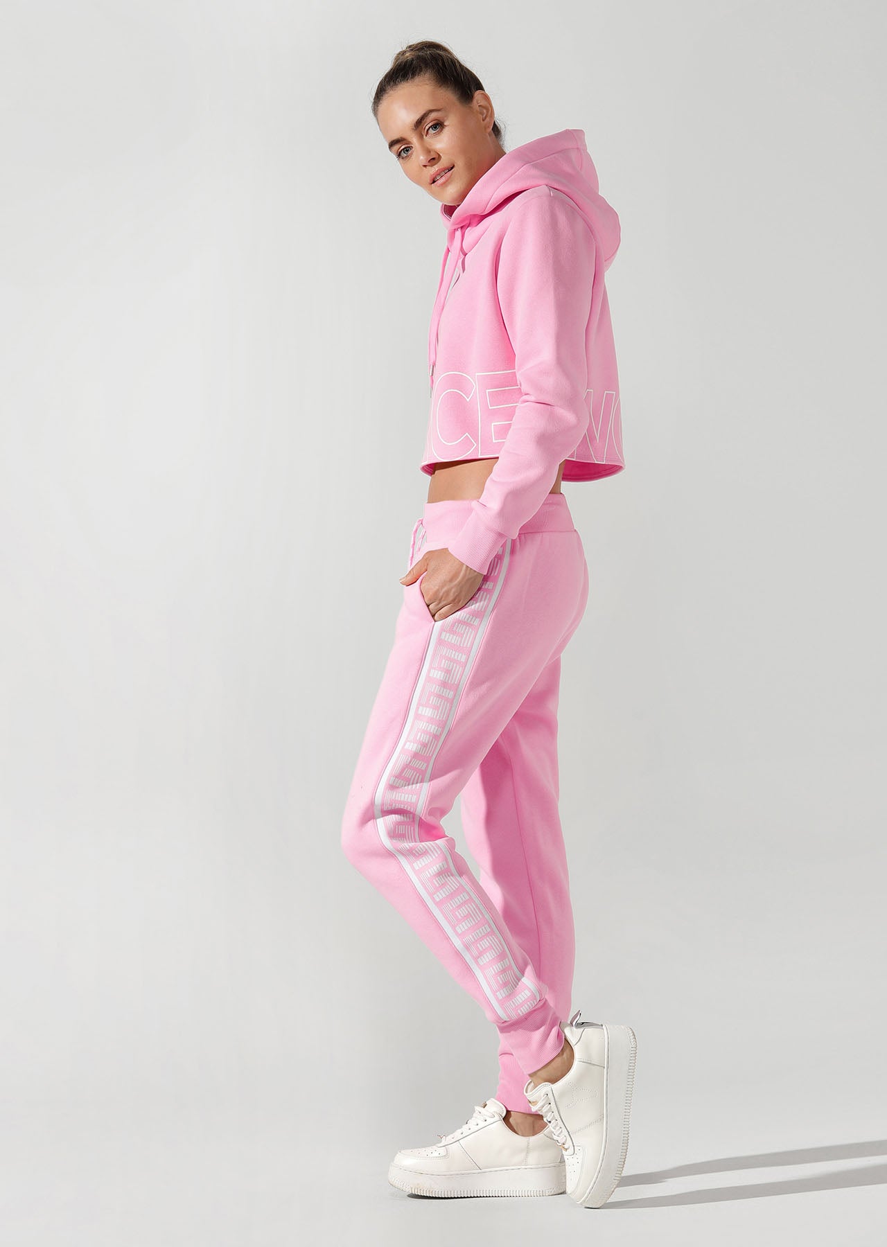 Lorna Jane Vintage Track Pants - Hot Fuchsia